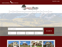 Tablet Screenshot of legacyrealtyonline.com